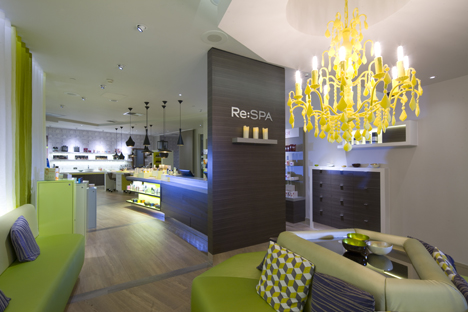 The spa was rebranded from 
the Reebok Spa to Re: SPA