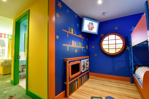 Rooms within the hotel have separate areas for parents and children / Alton Towers