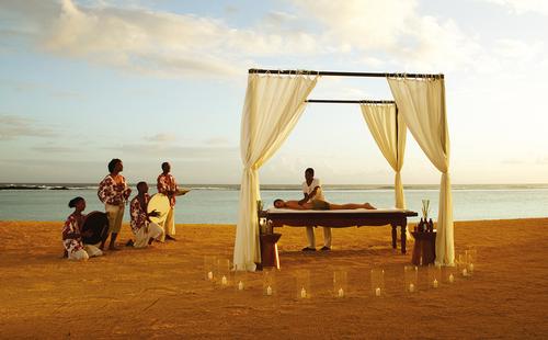 The Shanti Maurice resort has an 18th Century chapel within its 36-acre landscape for weddings / Shanti Maurice