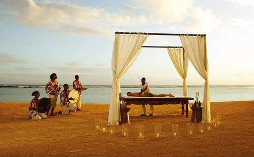 The Shanti Maurice resort has an 18th Century chapel within its 36-acre landscape for weddings / Shanti Maurice The Shanti Maurice resort has an 18th Century chapel within its 36-acre landscape for weddings / Shanti Maurice