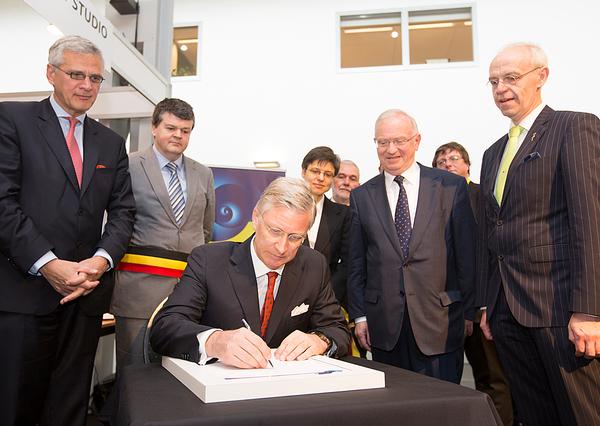 King Philippe of Belgium signs the Mechelen Declaration