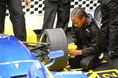 The Renault pit lane challenge at the launch of KidZania London
