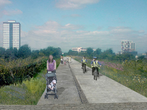 Olympic Greenway link underway