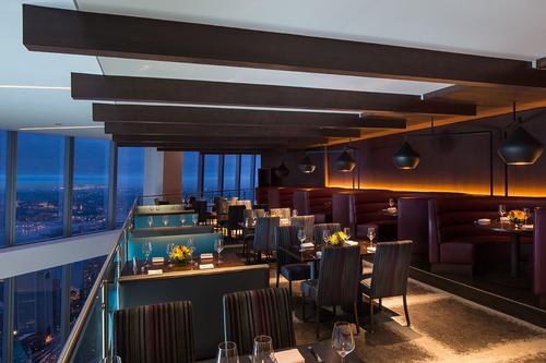Several dining options are included on the observation deck / One World Trade Center