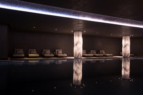 The club will include indoor and outdoor infinity pools and a private beach