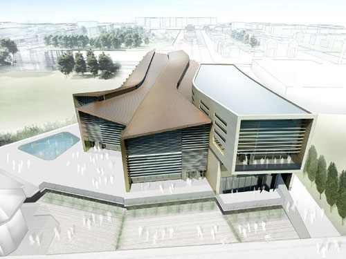 Worthings new £17.9m Splashpoint swimming pool topped out