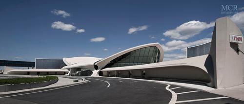 The modernist Flight Center building – a designated New York landmark – was designed by renowned Finnish-American architect Eero Saarinen and opened in 1962 / MCR Development