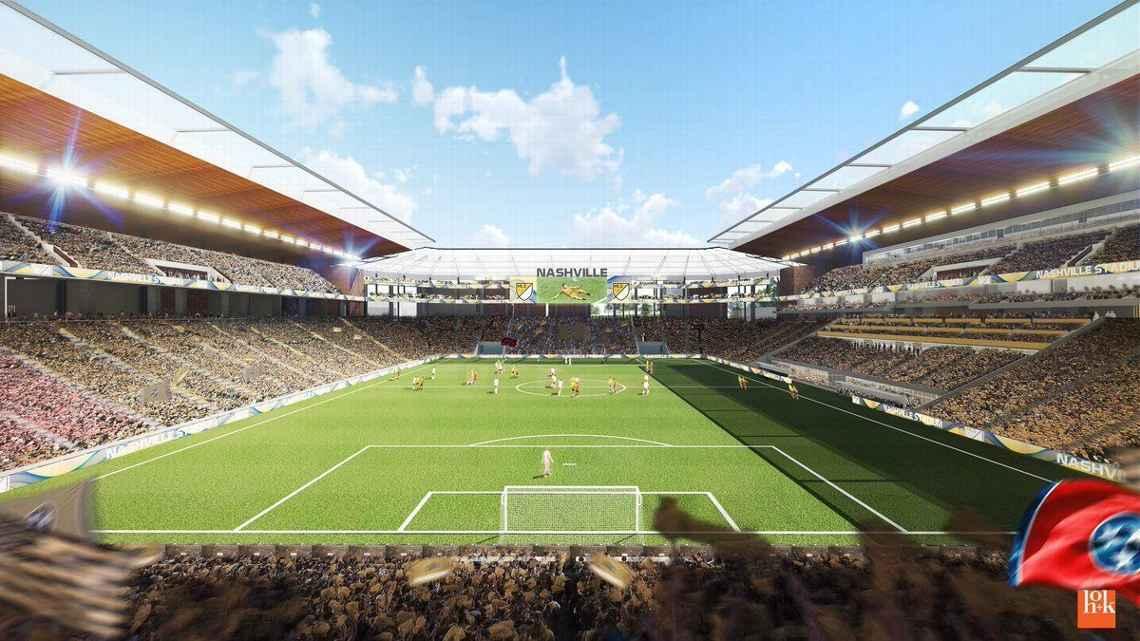 Concept designs from global architects HOK show a 27,500-seater stadium / HOK Concept designs from global architects HOK show a 27,500-seater stadium / HOK