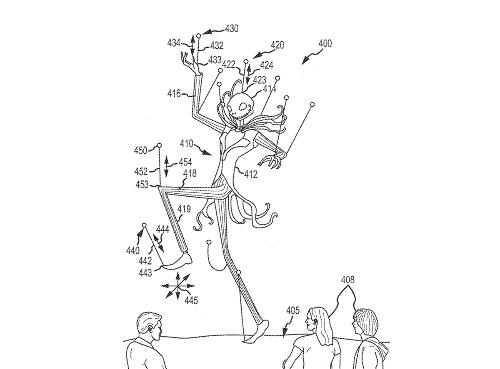 An image included in the patent features a marionette version of Disney character Jack Skellington