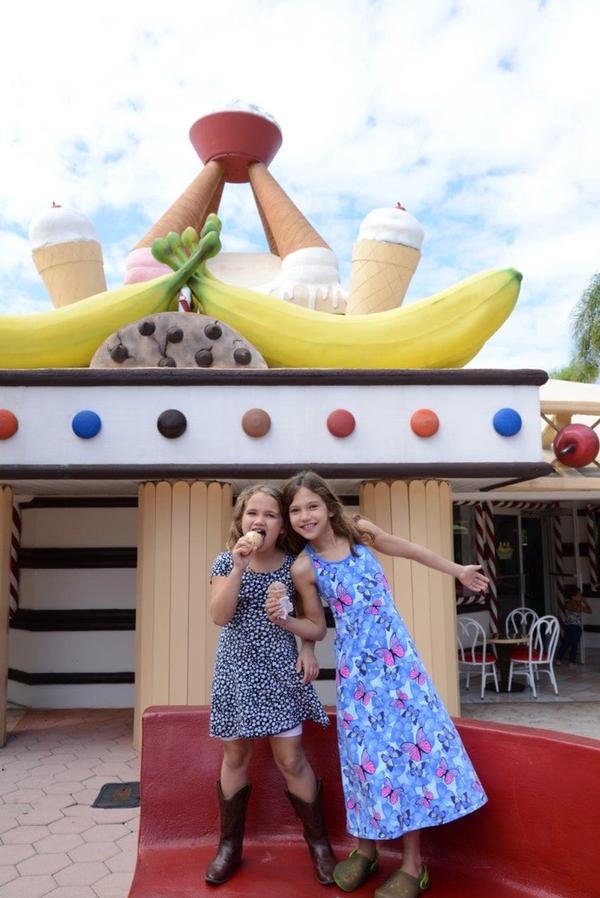 The Ice Cream Palace at the Village is a favourite with kids, who can order a sundae at any time of the day