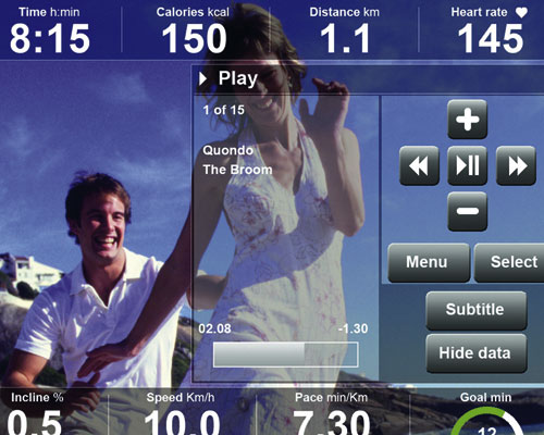 New VISIO interface from Technogym