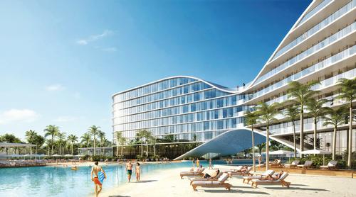 The resort will also include a crystal clear lagoon, designed with Miami-based Crystal Lagoons US Corp, which will incompas more than 15 acres and lined with sandy beaches