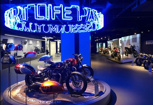 Triumph Motorcycles visitor experience at the Hinckley Factory near Leicester