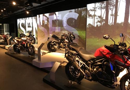 Triumph Motorcycles visitor experience at the Hinckley Factory near Leicester