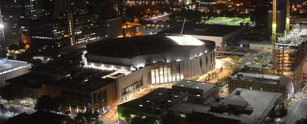 The Golden 1 Center in California is powered entirely by solar energy