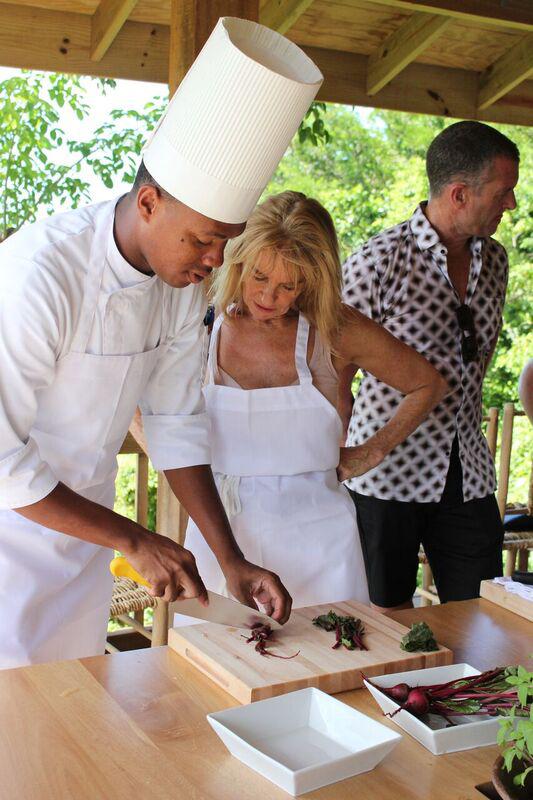 An ‘a la minute’ cooking station will allow diners to pick their own vegetables from the organic garden and prepare their meal alongside the chef / BodyHoliday