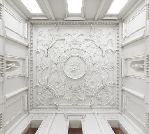 Before the fire, the mansion boasted a sculptural plaster ceiling by stuccadore Giuseppe Artari
/ Anthony Parkinson