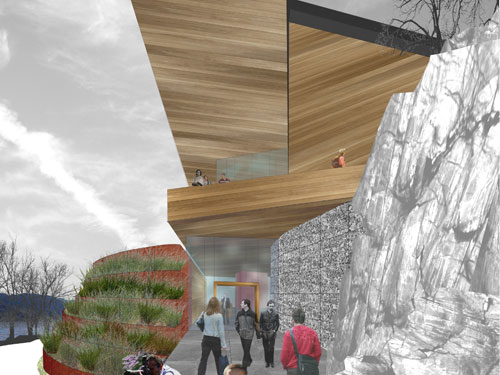 The proposed Loch Ness visitor centre