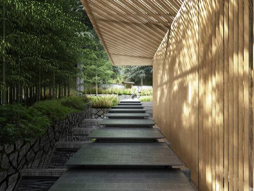 The team plan to use local wood and stone as much as possible / Kengo Kuma & Associates
