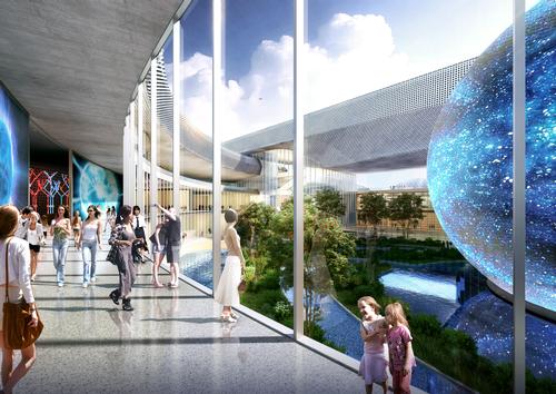 The museum concept melds the city’s heritage as a major trading centre on the Yangtze River, with a contemporary look that reflects the city’s current wave of innovation