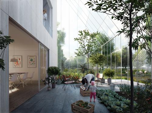 The GWI posits that a move a move from green to regenerative living, where communities produce their own food and renewable energy, will help drive growth in the segment / Regen/EFFEKT ARCHITECTS
