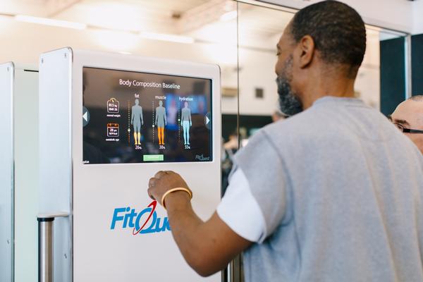 The FitQuest machines measure a person’s health across eight parameters