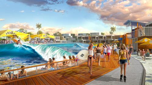 A rendering illustrates Australia's ACTVENTURE resort, Queensland / ACTVENTURE