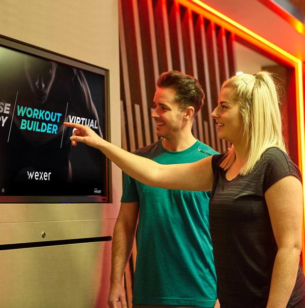 Wexer Trainer is pre-loaded with a large exercise library