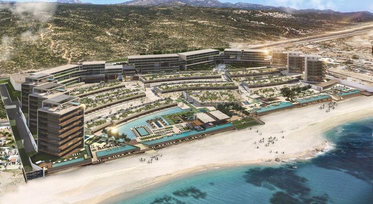 Solaz Resort will be operated by Qunta del Golfo de Cortez, and will include 128 hotel bedrooms and 21 residences on 34 acres overlooking the Sea of Cortez in Mexico. / 