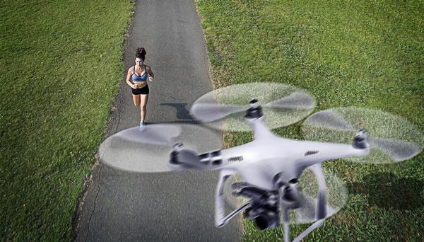 In the future, will motivational drones guide you on your run? / Photograph: SHUTTERSTOCK.COM