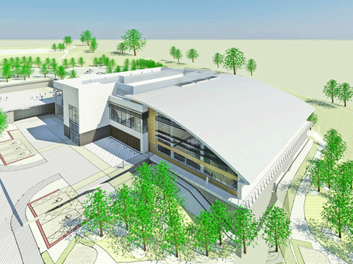 An artist's impression of the completed centre
