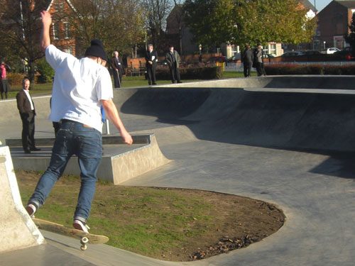 The new skatepark at Southfields Park