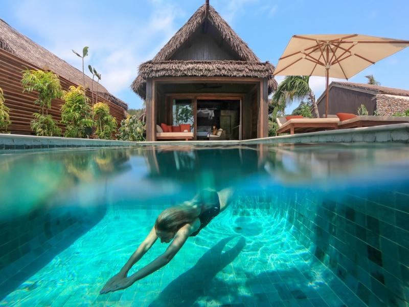 The resort includes 24 villas with private pools as well as 60 residences / 