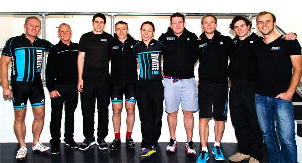 British Cycling’s Shane Sutton (second from left) has joined the team at Athlete Lab, bringing elite expertise to the programming
