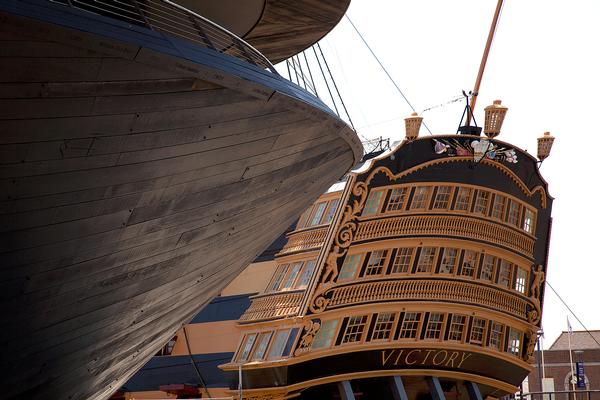 The Mary Rose Museum sits in a dry dock alongside warship HMS Victory / PHOTO: © luke hayes