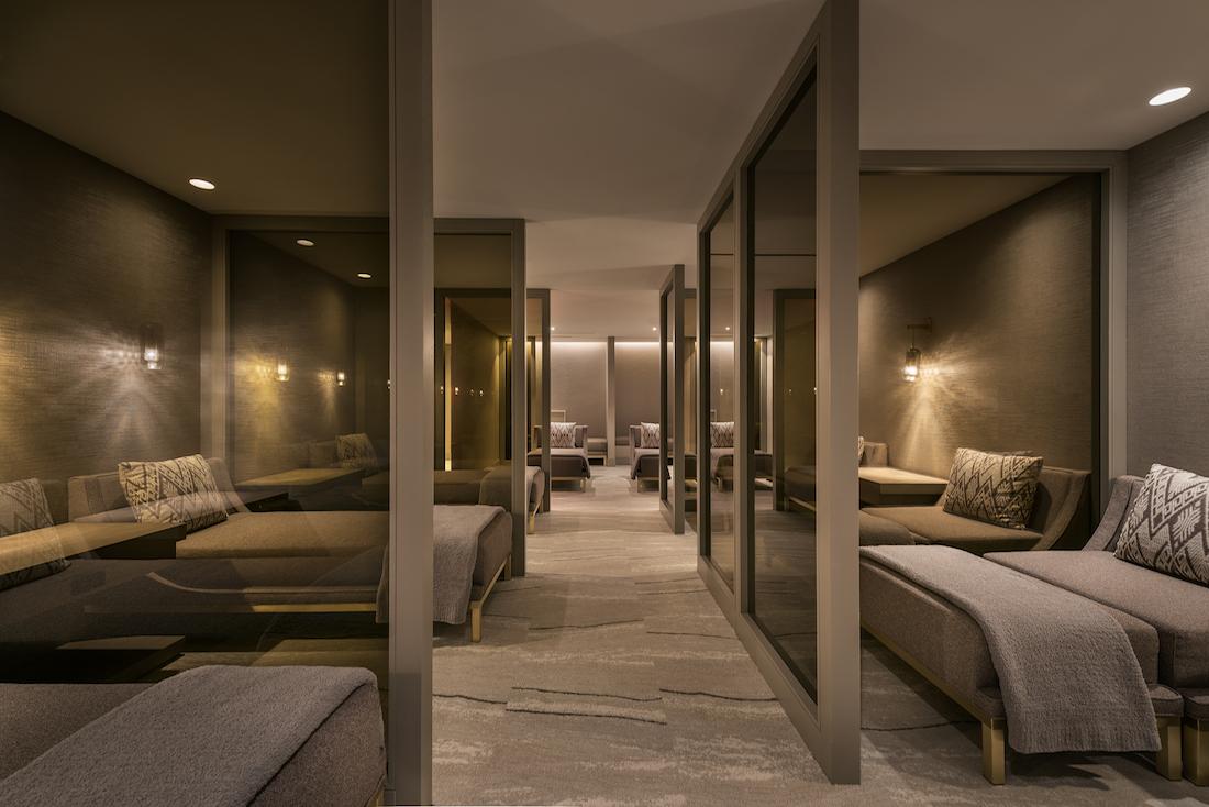 The dedicated relaxation area is part of the renovation created with the help of Spa Strategy / 