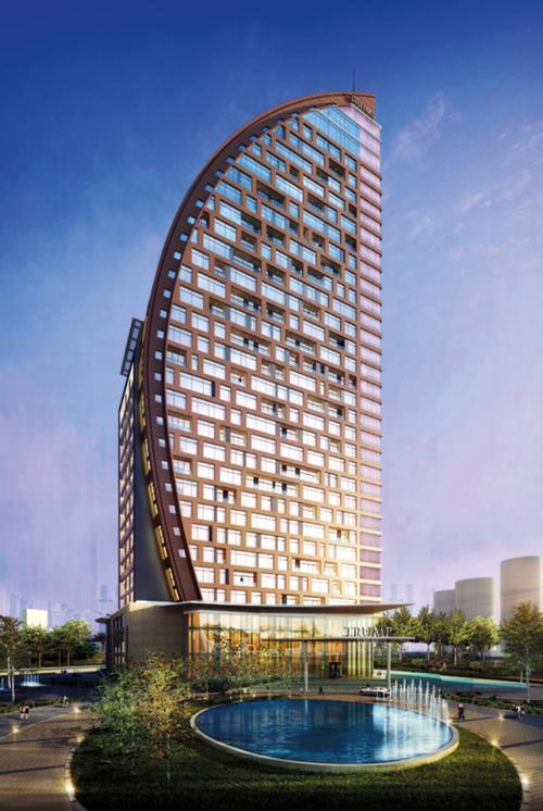 Resembling the mast of a sail, the Trump Tower in Azerbaijan is distinctively designed / Trump Hotel Collection