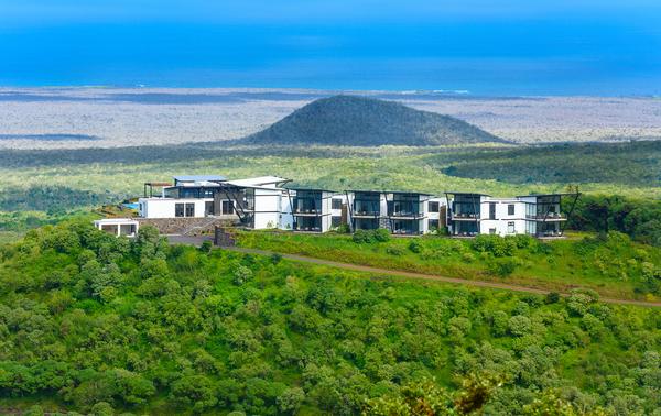 Pikaia Lodge is set on the crater of an extinct volcano 450m above sea level on the Galapagos island of Santa Cruz