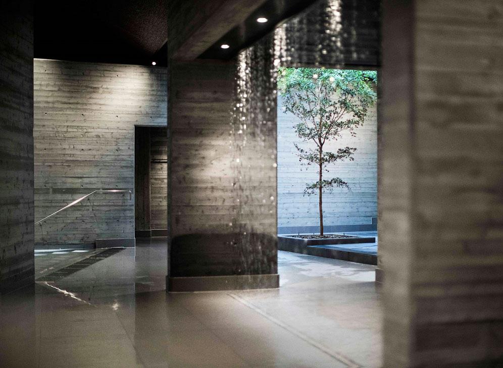 The spa was designed by Stockholm-based architectural practice DAP The spa was designed by Stockholm-based architectural practice DAP