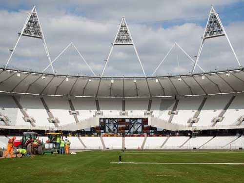 The Olympic Stadium has been completed on time and under budget