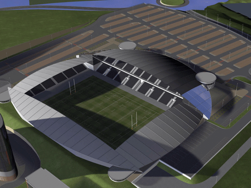 The 13,300-capacity stadium will be developed at Glasshoughton