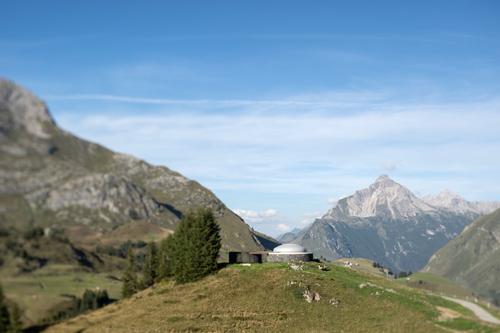 Skyspace: Lech is located near the mountain station of the Schlosskopfbah / Photo by Florian Holzherr, courtesy of James Turrell