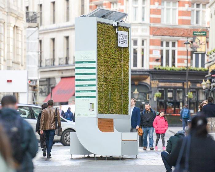 CityTree is a living wall that reduces particulate matter and nitrogen dioxide in the air by 30 per cent CityTree is a living wall that reduces particulate matter and nitrogen dioxide in the air by 30 per cent