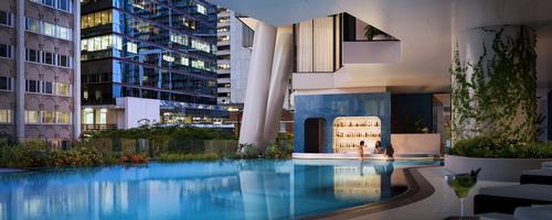 The Westin Brisbane features Queensland's only swim-up bar. / Courtesy of Westin Hotels/ Marriott International