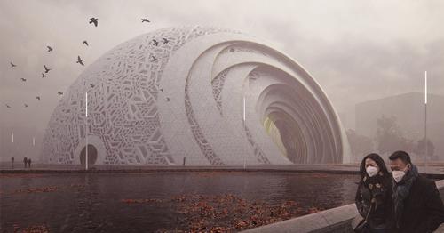 The theatre will be able to accommodate up to 2000 people. / Courtesy of Steven Chilton Architects