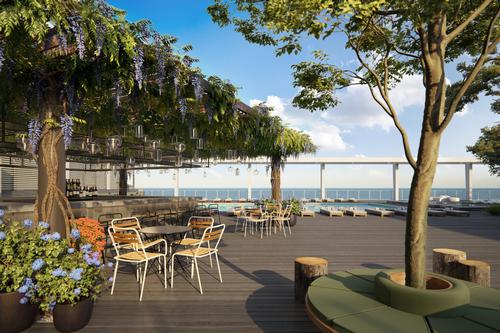 The entire property will be located on 35 acres of beachfront. / Image by Binyan Studios