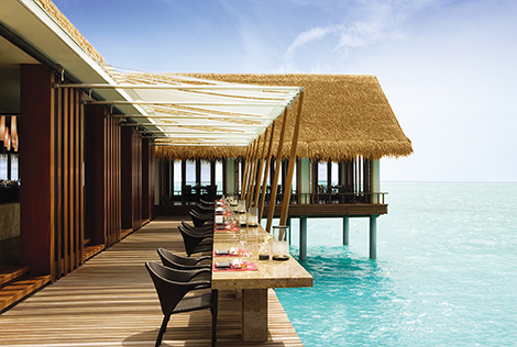 Gathy loves the mix of location and architecture at One&Only Reethi Rah in the Maldives