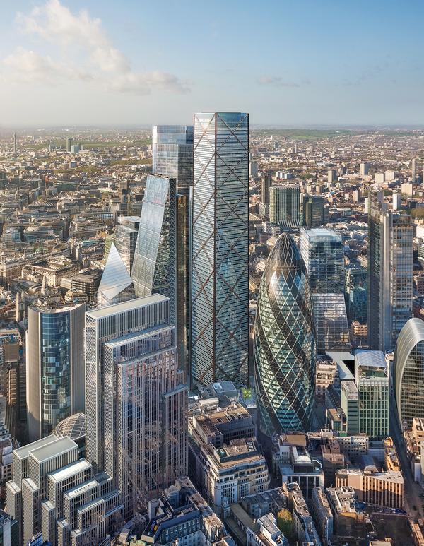 Eric Parry Architects has designed a new London skyscraper, but it’s not easy to build tall in the capital / PHOTO: DBOX for Eric Parry Architects