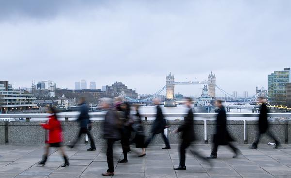 Even the daily commute to work can help city workers hit minimum activity requirements / photo: www.shutterstock.com