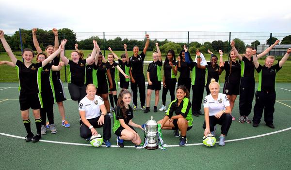 The initiative will look to utilise rolemodels such as Alex Greenwood, the Notts County Ladies defender who was part of the bronze-winning England World Cup squad this year (in white, right)
